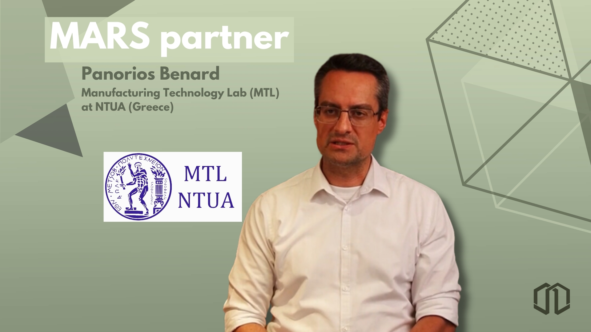 Meet our partner: Video interview with Panorios Benard (MTL NTUA) 