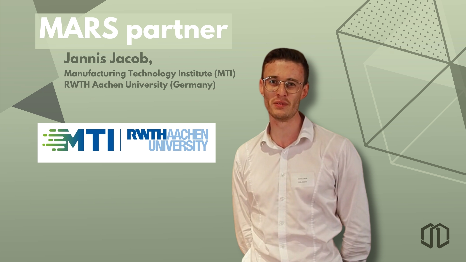 Meet our partner: Video interview with Jannis Jacob (MTI)